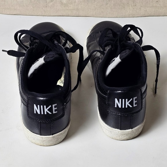 Nike‎ Blazer Low Leather PRM Black White Women's Size 8 – 685239-002 - Picture 2 of 13